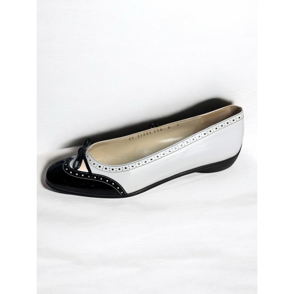 Salvatore Ferragamo Oxford Ballet Flat Size 8C - Picture 2 of 10